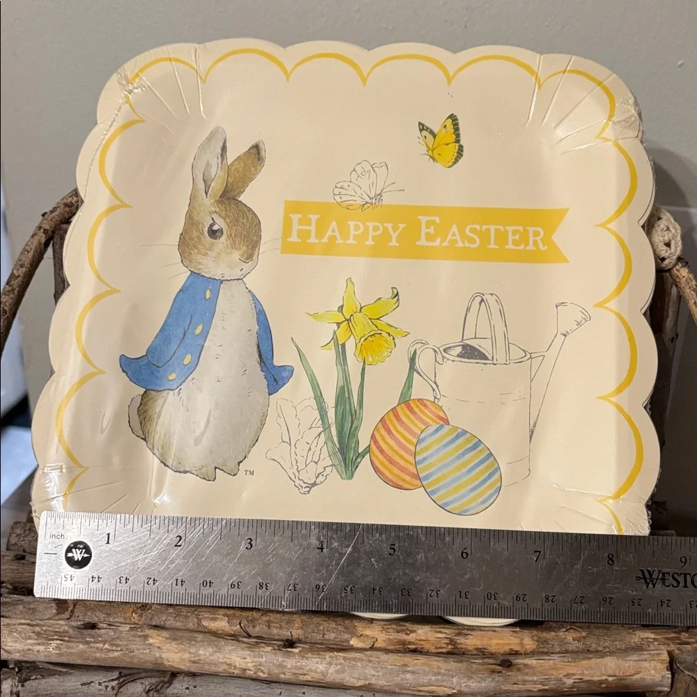 NIP! MERI MERI Beatrix Potter PETER RABBIT EASTER Disposable PAPER PLATES